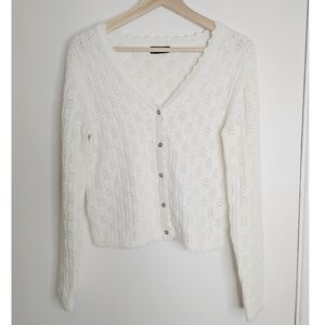 Beautiful Gap pointelle cable knit cardigan